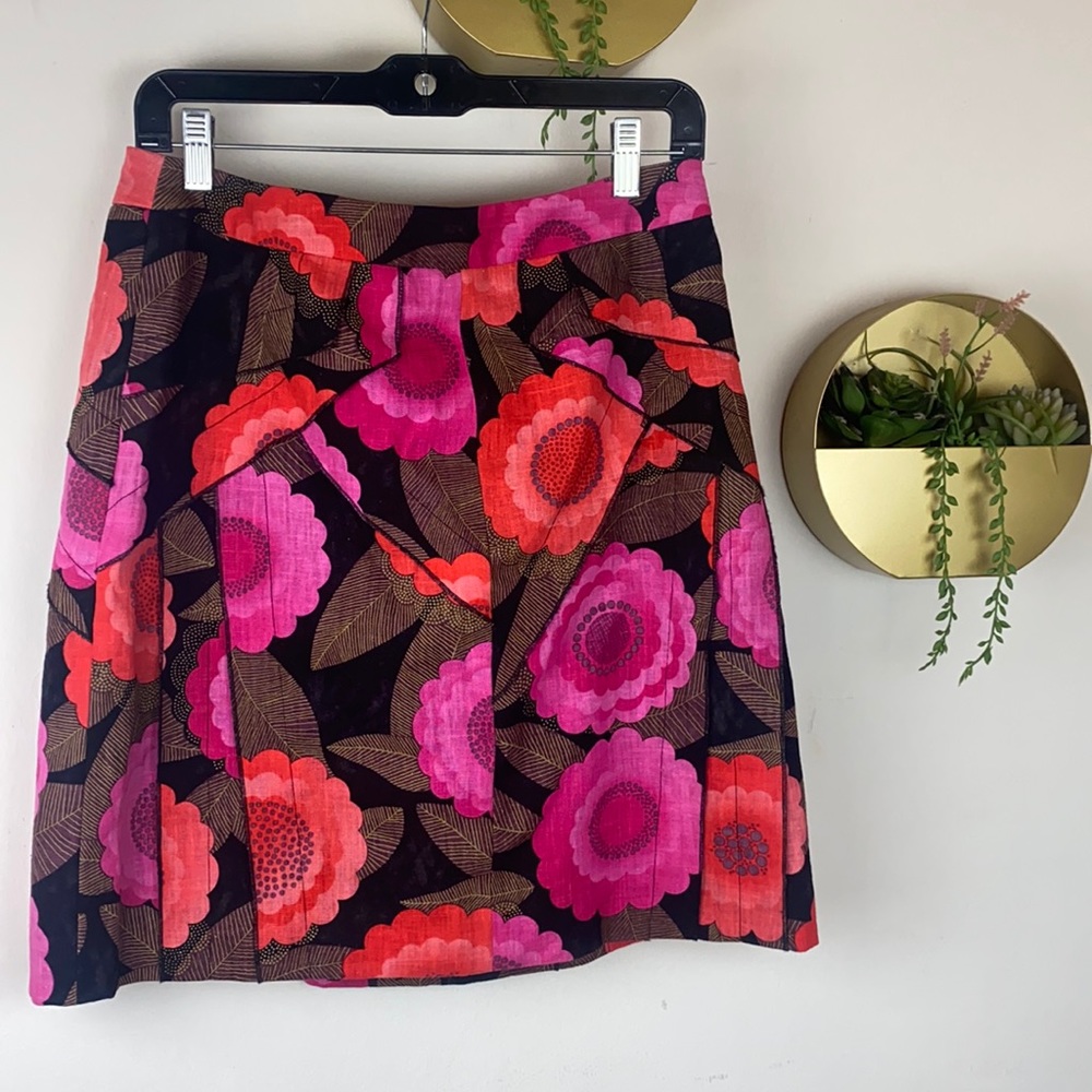 ETCÉTERA PINK RAMIE FLORAL TEXTURE SKIRT SIZE 6 🌸